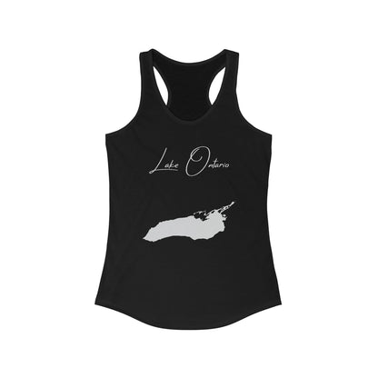 New  York  Lake  Ontario  Racerback-Tank  front  position  view  from  front  solid  black.webp