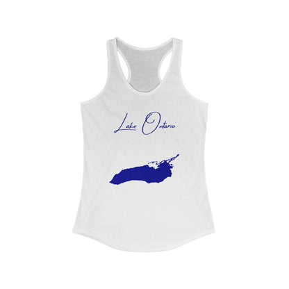 New  York  Lake  Ontario  Racerback-Tank  front  position  view  from  front  solid  white.webp