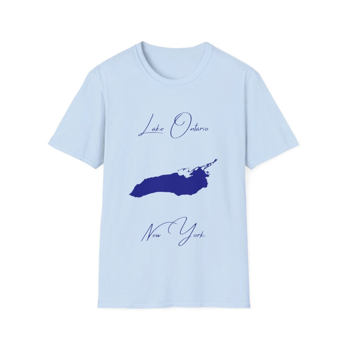 New  York  Lake  Ontario  T-shirt  front  position  view  from  front  light  blue.webp