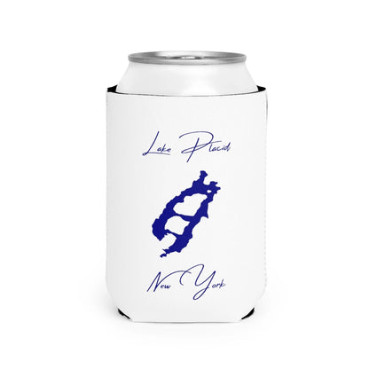 New  York  Lake  Placid  Can  Koozie  front  position  view  from  front-2  white.webp
