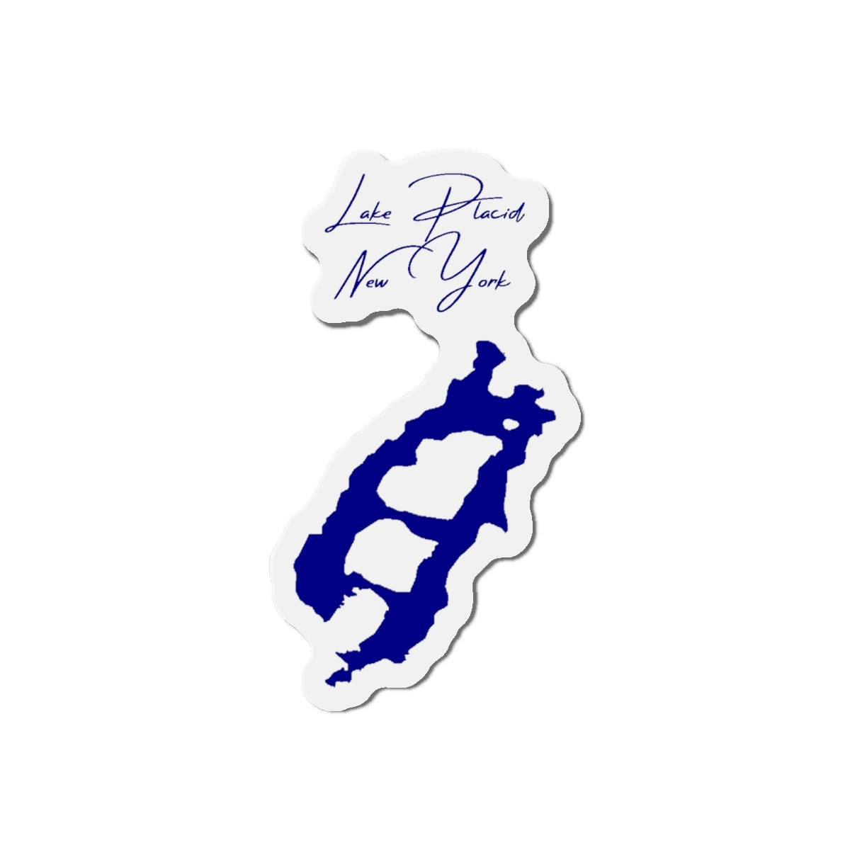 New  York  Lake  Placid  Die  Cut  Magnet  front  position  view  from  front  4  x  4.webp