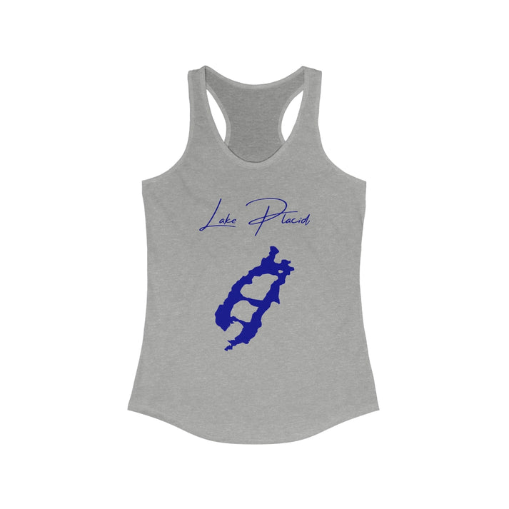 New  York  Lake  Placid  Racerback-Tank  front  position  view  from  front  heather  grey.webp