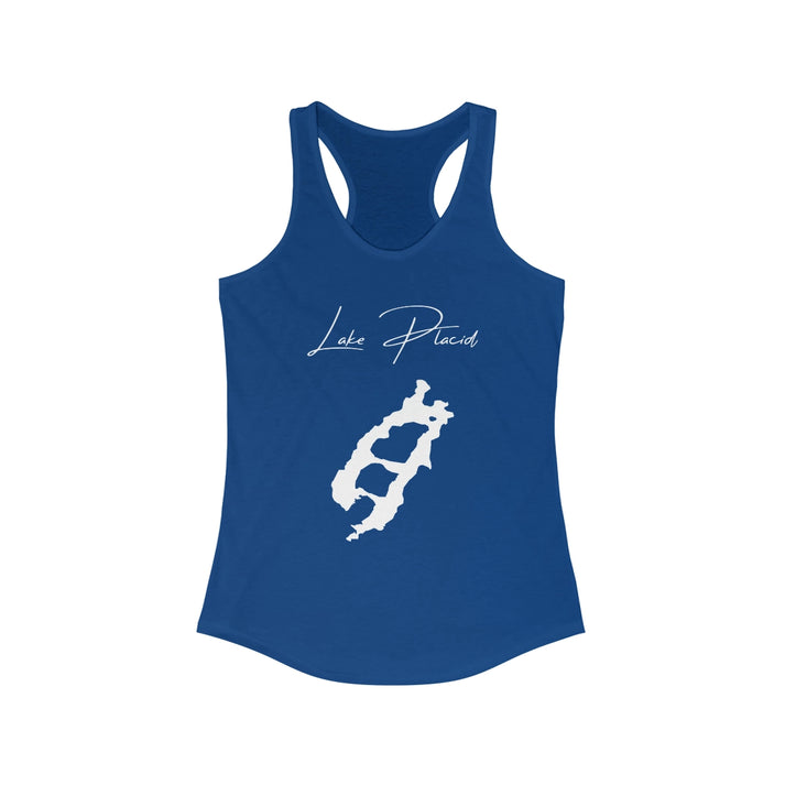 New  York  Lake  Placid  Racerback-Tank  front  position  view  from  front  solid  royal.webp