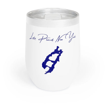 New  York  Lake  Placid  Wine  Tumbler  front  position  view  from  front  white.webp
