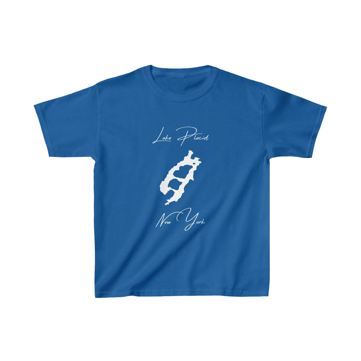 New  York  Lake  Placid  Youth  T-shirt  front  position  view  from  front  royal.webp