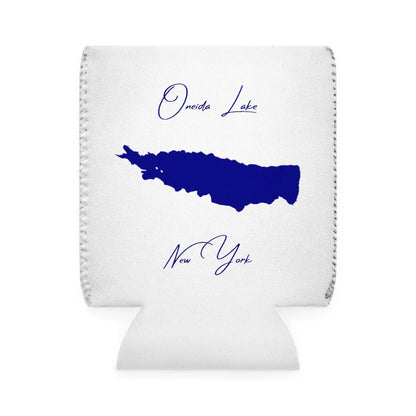 New  York  Oneida  Lake  Can  Koozie  front  position  view  from  front-1  white.webp