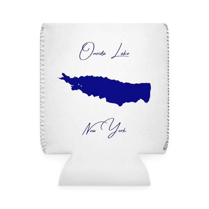 New  York  Oneida  Lake  Can  Koozie  front  position  view  from  front-1  white.webp