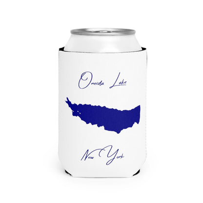 New  York  Oneida  Lake  Can  Koozie  front  position  view  from  front-2  white.webp