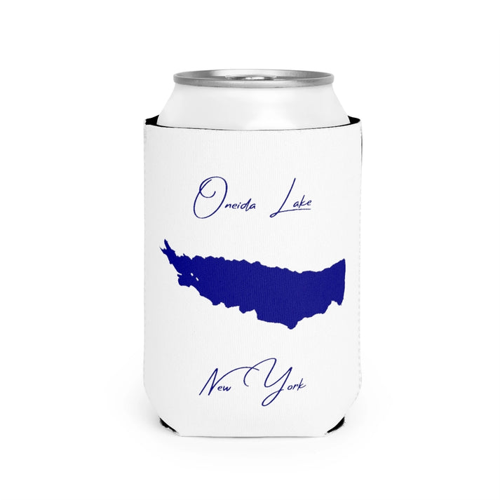 New  York  Oneida  Lake  Can  Koozie  front  position  view  from  front-2  white.webp