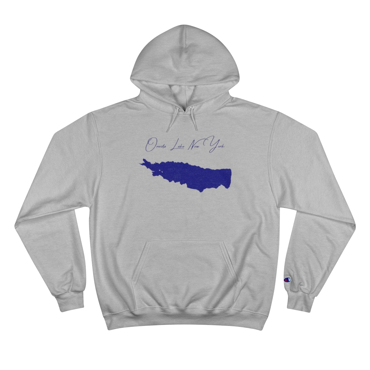 New  York  Oneida  Lake  Hoodie  front  position  view  from  front  light  steel.webp