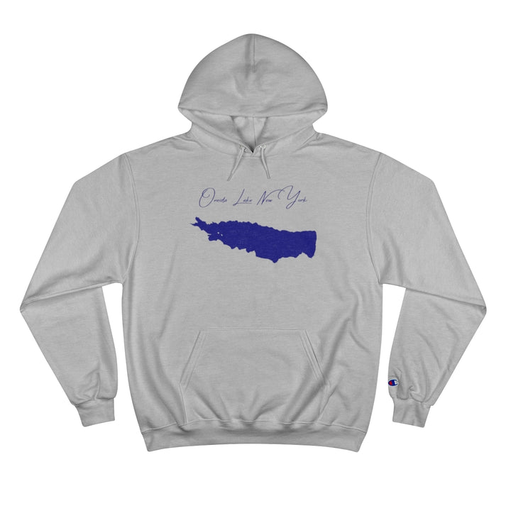 New  York  Oneida  Lake  Hoodie  front  position  view  from  front  light  steel.webp