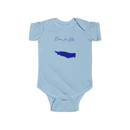 New  York  Oneida  Lake  Onesie  front  position  view  from  front  light  blue.webp