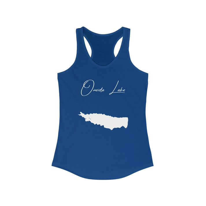 New  York  Oneida  Lake  Racerback-Tank  front  position  view  from  front  solid  royal.webp