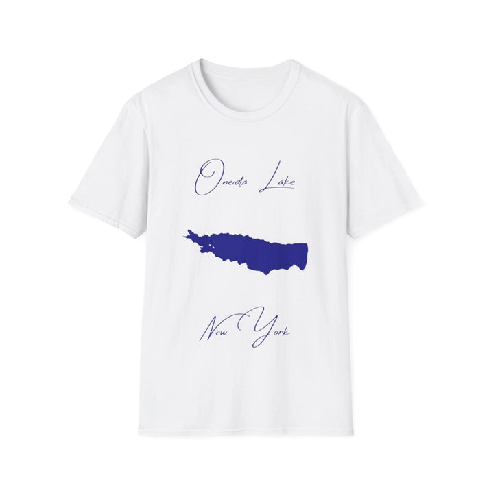New  York  Oneida  Lake  T-shirt  front  position  view  from  front  white.webp