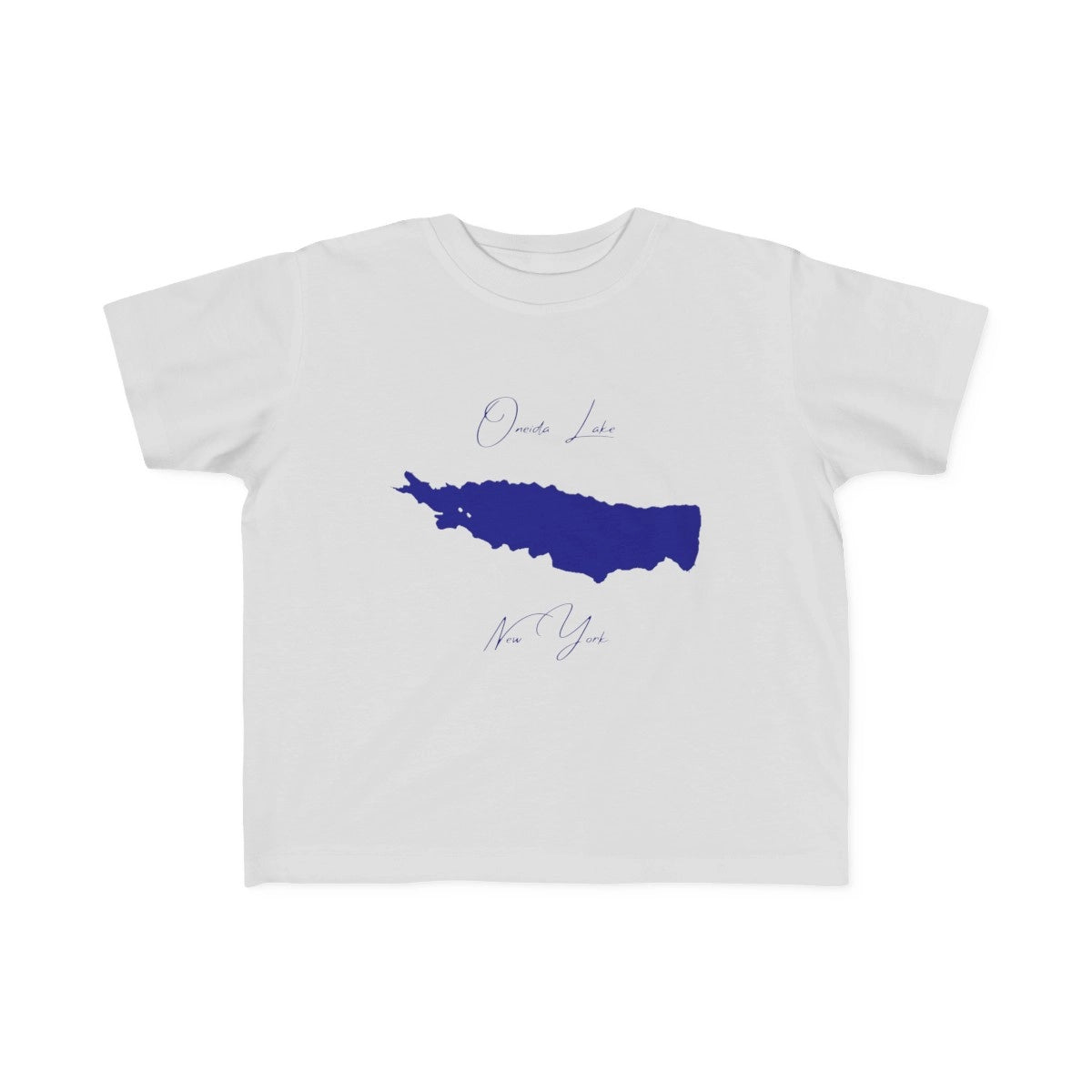 New  York  Oneida  Lake  Toddler  T-shirt  front  position  view  from  front  silver.webp