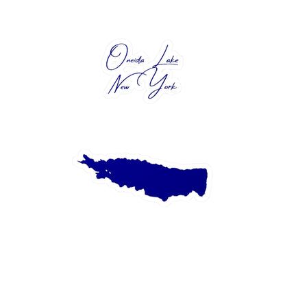 New  York  Oneida  Lake  Vinyl  Decal  other  position  view  from  front  4  x  6.webp