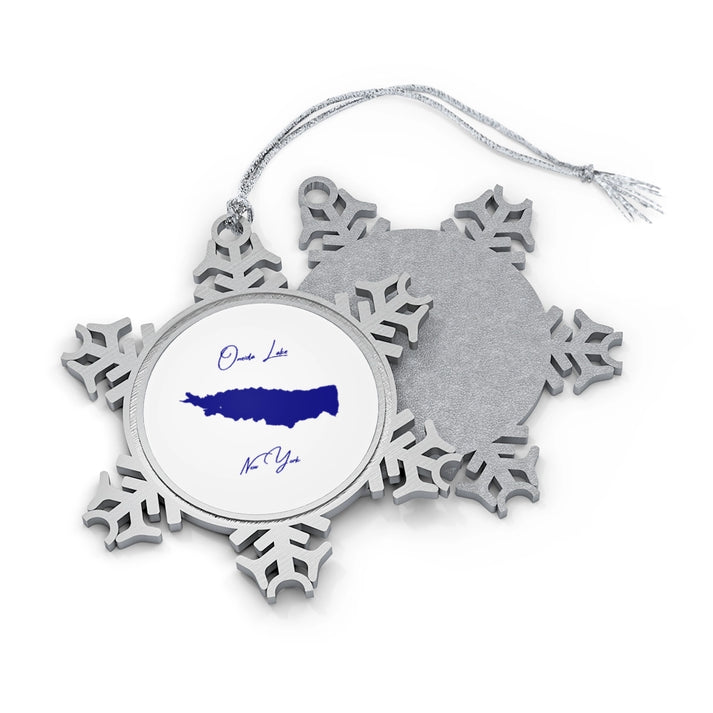 New  York  Oneida  Lake  XMAS  Ornament  front  position  view  from  front-and-back  one  size.webp