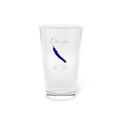 New  York  Otisco  Lake  16oz  Pint  Glass  front  position  view  from  front  16oz.webp