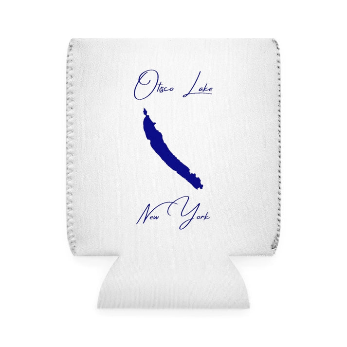 New  York  Otisco  Lake  Can  Koozie  front  position  view  from  front-1  white.webp