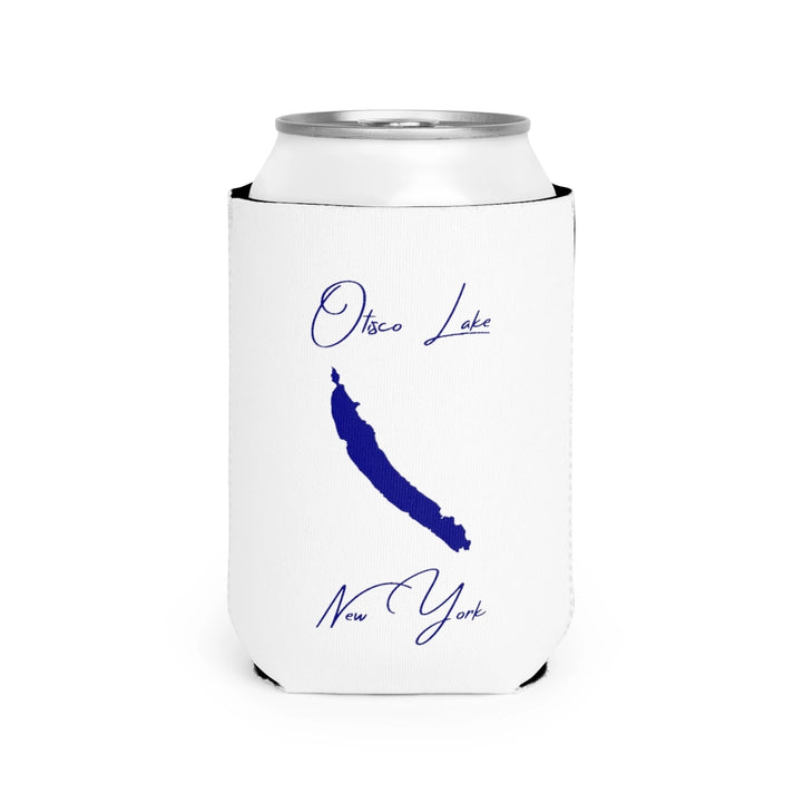 New  York  Otisco  Lake  Can  Koozie  front  position  view  from  front-2  white.webp
