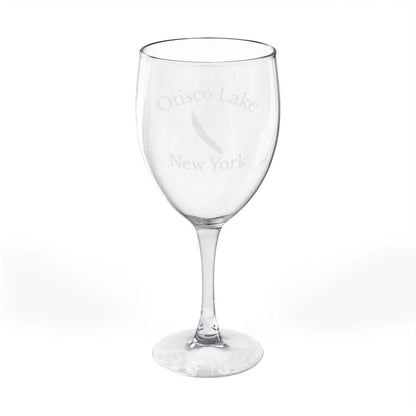 New  York  Otisco  Lake  Engraved  Wine  Glass  other  position  view  from  front  10.5oz.webp