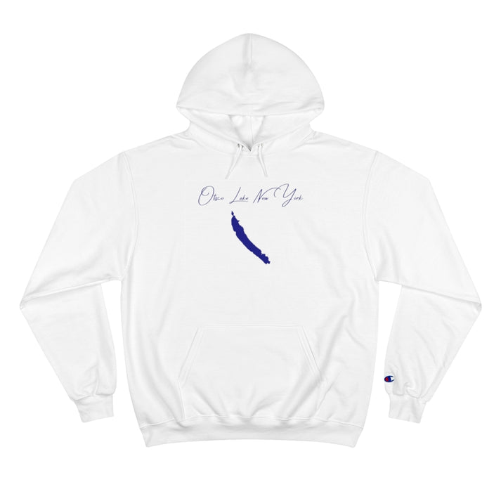 New  York  Otisco  Lake  Hoodie  front  position  view  from  front  white.webp