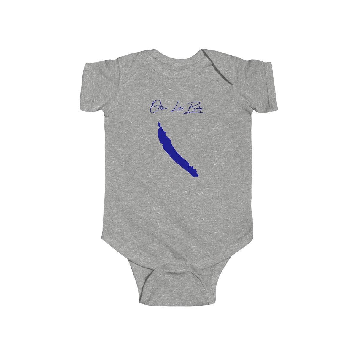New  York  Otisco  Lake  Onesie  front  position  view  from  front  heather.webp