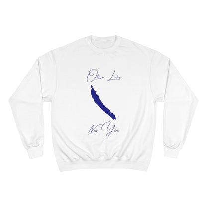 New  York  Otisco  Lake  Sweatshirt  front  position  view  from  front  white.webp