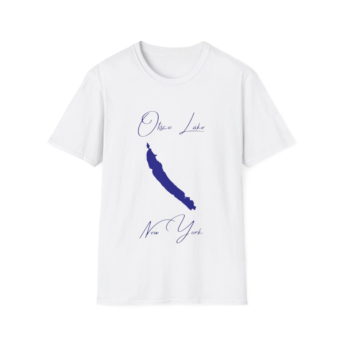 New  York  Otisco  Lake  T-shirt  front  position  view  from  front  white.webp