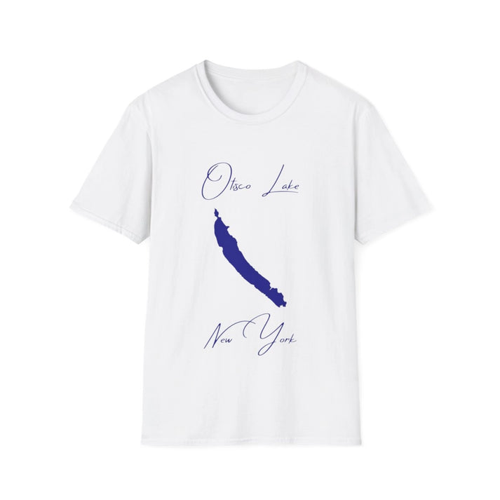 New  York  Otisco  Lake  T-shirt  front  position  view  from  front  white.webp