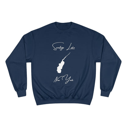 New  York  Saratoga  Lake  Sweatshirt  front  position  view  from  front  navy.webp