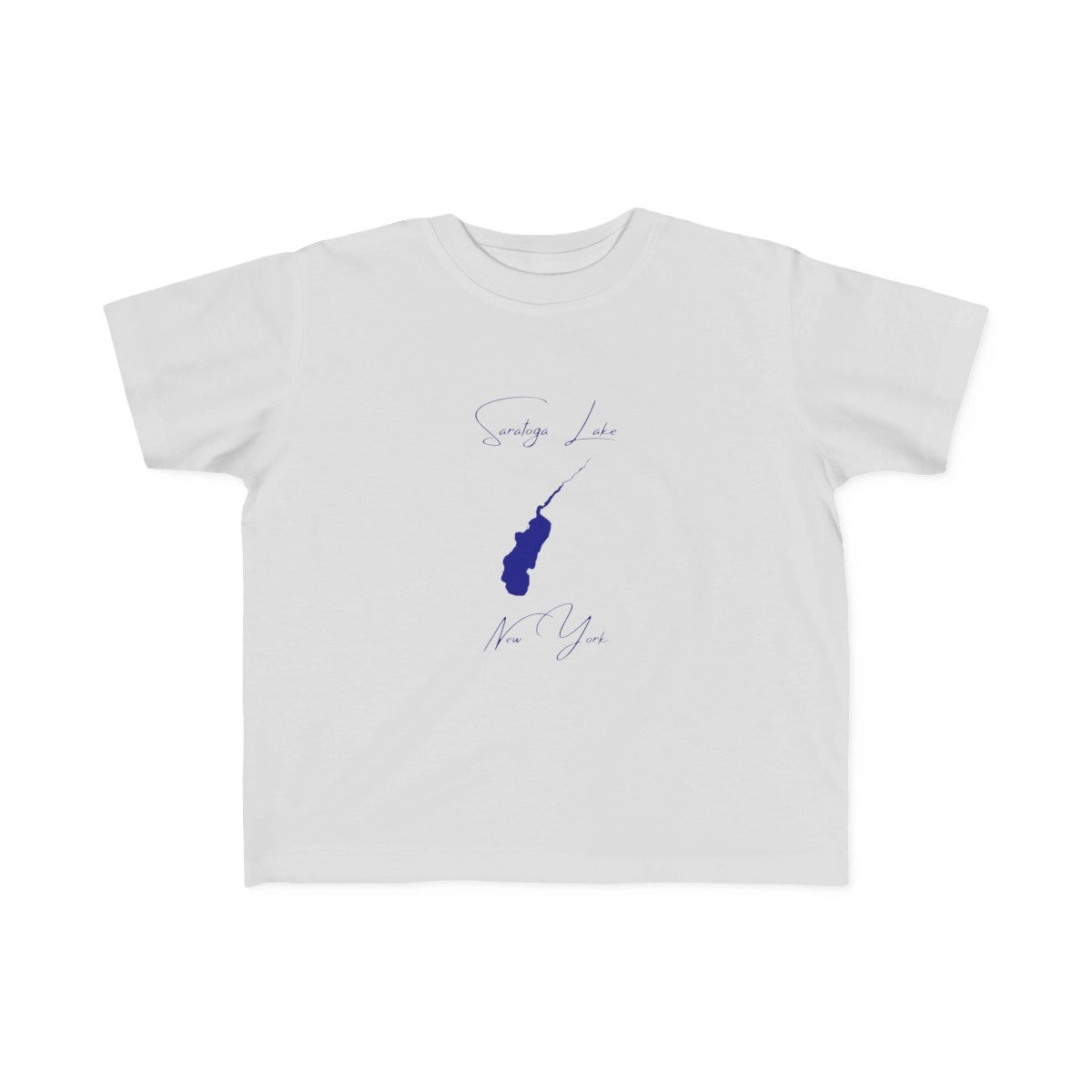 New  York  Saratoga  Lake  Toddler  T-shirt  front  position  view  from  front  silver.webp