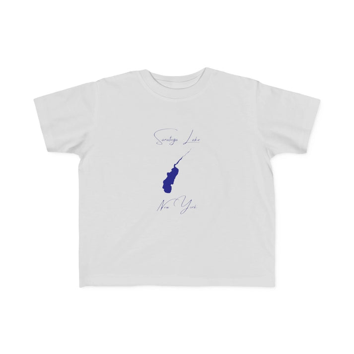 New  York  Saratoga  Lake  Toddler  T-shirt  front  position  view  from  front  silver.webp