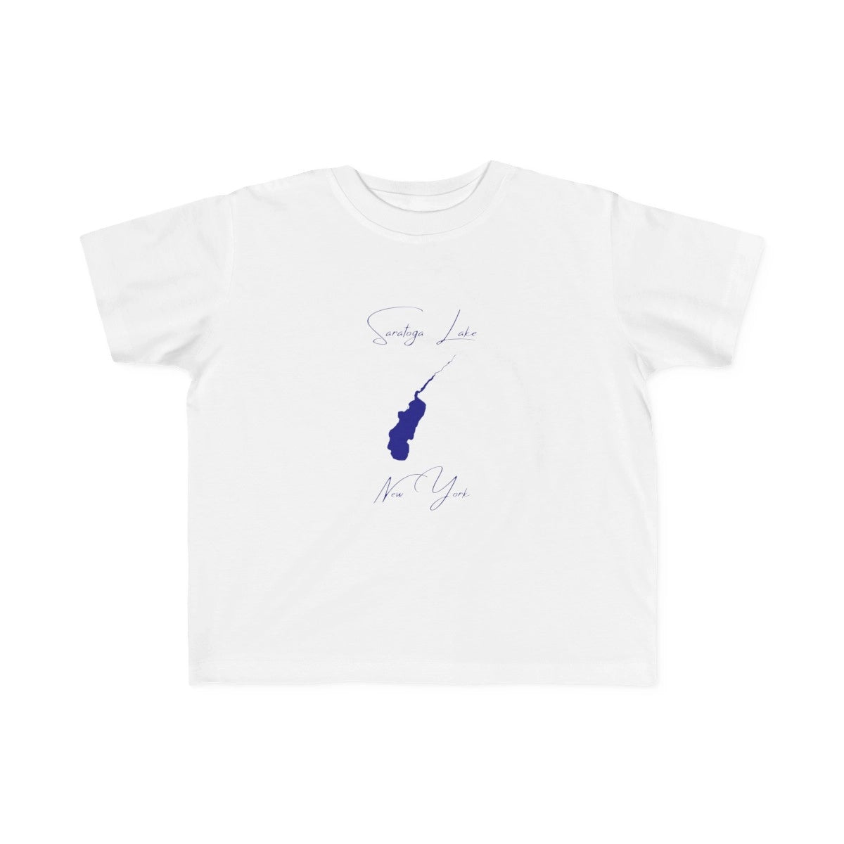 New  York  Saratoga  Lake  Toddler  T-shirt  front  position  view  from  front  white.webp
