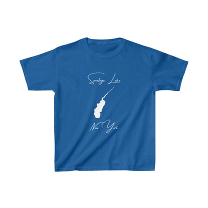 New  York  Saratoga  Lake  Youth  T-shirt  front  position  view  from  front  royal.webp