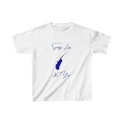 New  York  Saratoga  Lake  Youth  T-shirt  front  position  view  from  front  white.webp