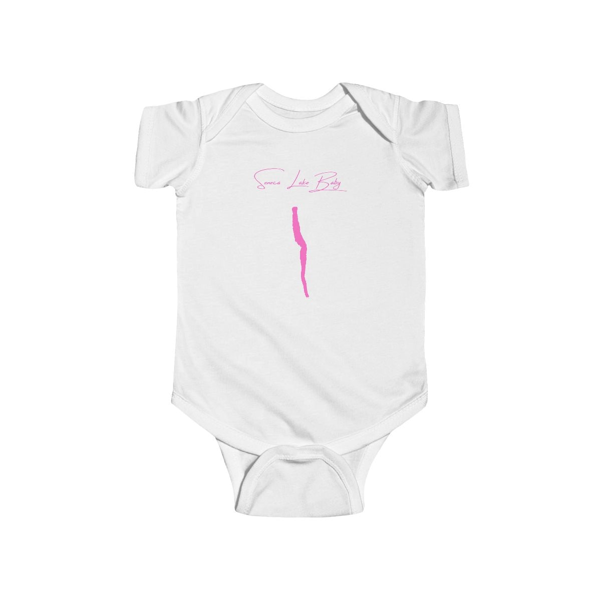 New  York  Seneca  Lake  Onesie  front  position  view  from  front  white.webp