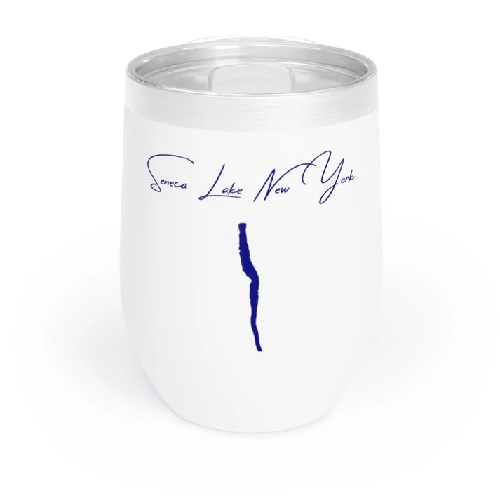 New  York  Seneca  Lake  Wine  Tumbler  front  position  view  from  front  white.webp
