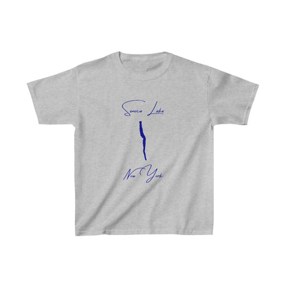 New  York  Seneca  Lake  Youth  T-shirt  front  position  view  from  front  sport  grey.webp