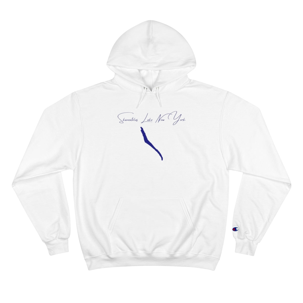 New  York  Skaneateles  Lake  Hoodie  front  position  view  from  front  white.webp