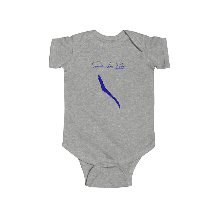 New  York  Skaneateles  Lake  Onesie  front  position  view  from  front  heather.webp