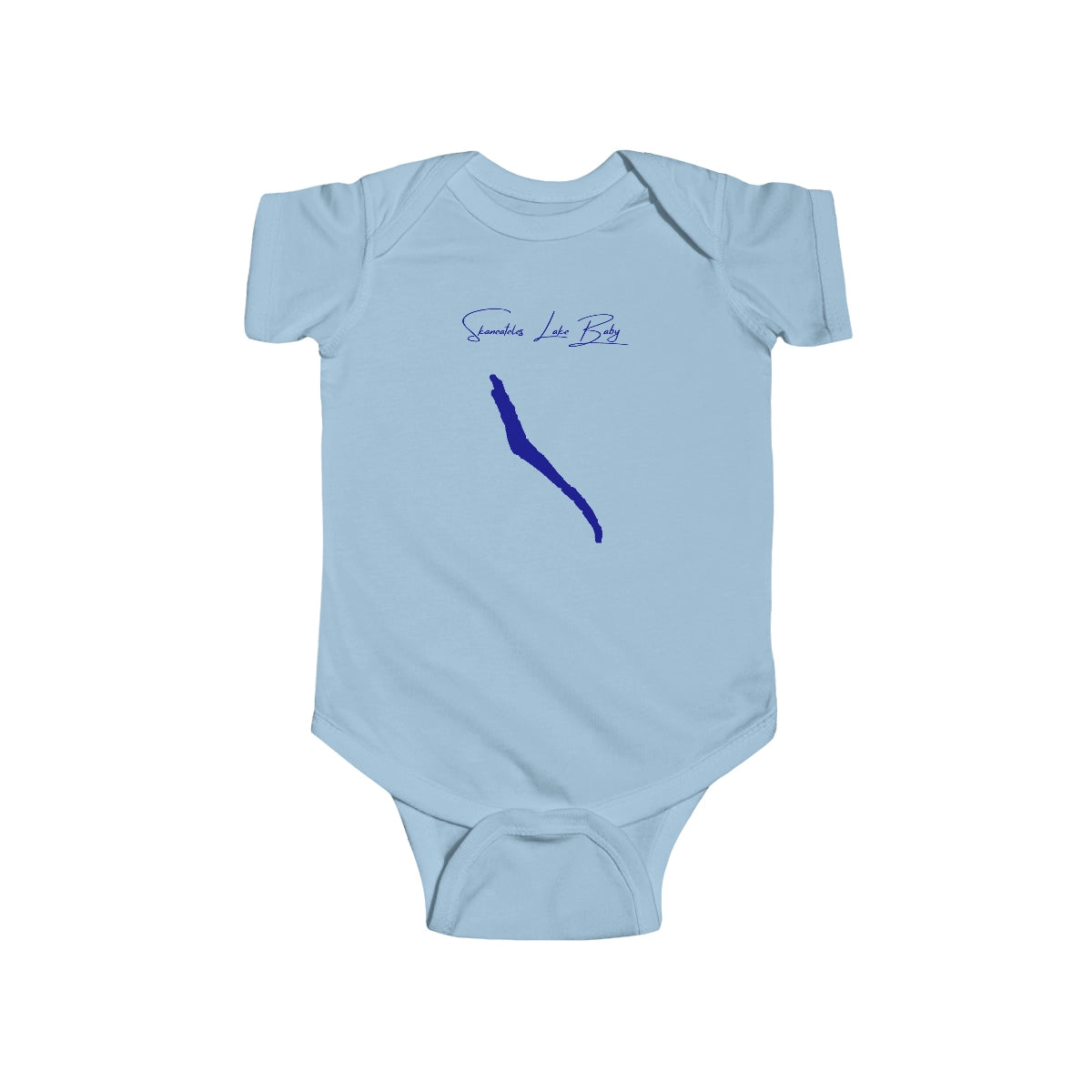 New  York  Skaneateles  Lake  Onesie  front  position  view  from  front  light  blue.webp