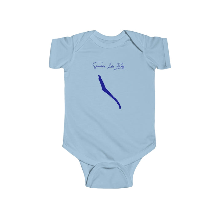 New  York  Skaneateles  Lake  Onesie  front  position  view  from  front  light  blue.webp