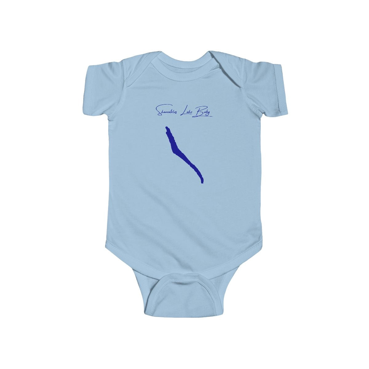 New  York  Skaneateles  Lake  Onesie  front  position  view  from  front  light  blue.webp