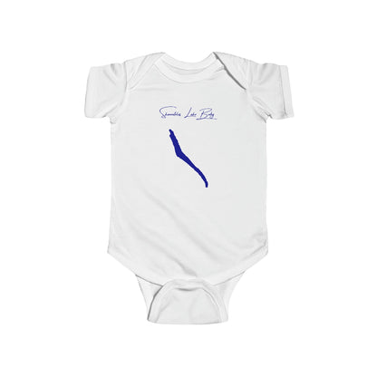 New  York  Skaneateles  Lake  Onesie  front  position  view  from  front  white.webp