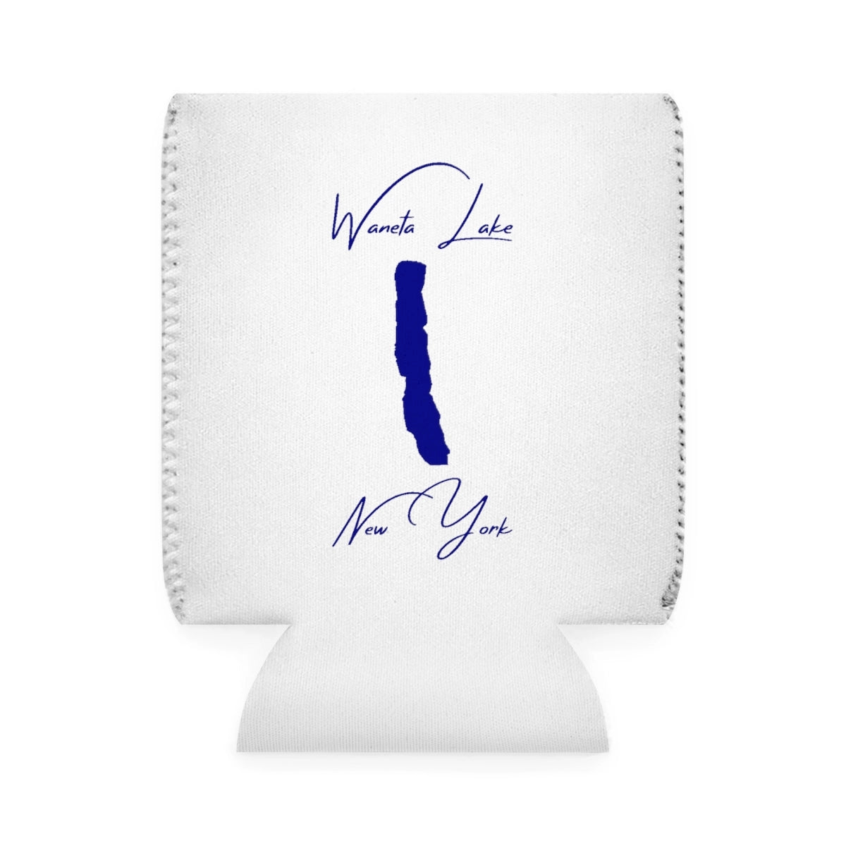 New  York  Waneta  Lake  Can  Koozie  front  position  view  from  front-1  white.webp