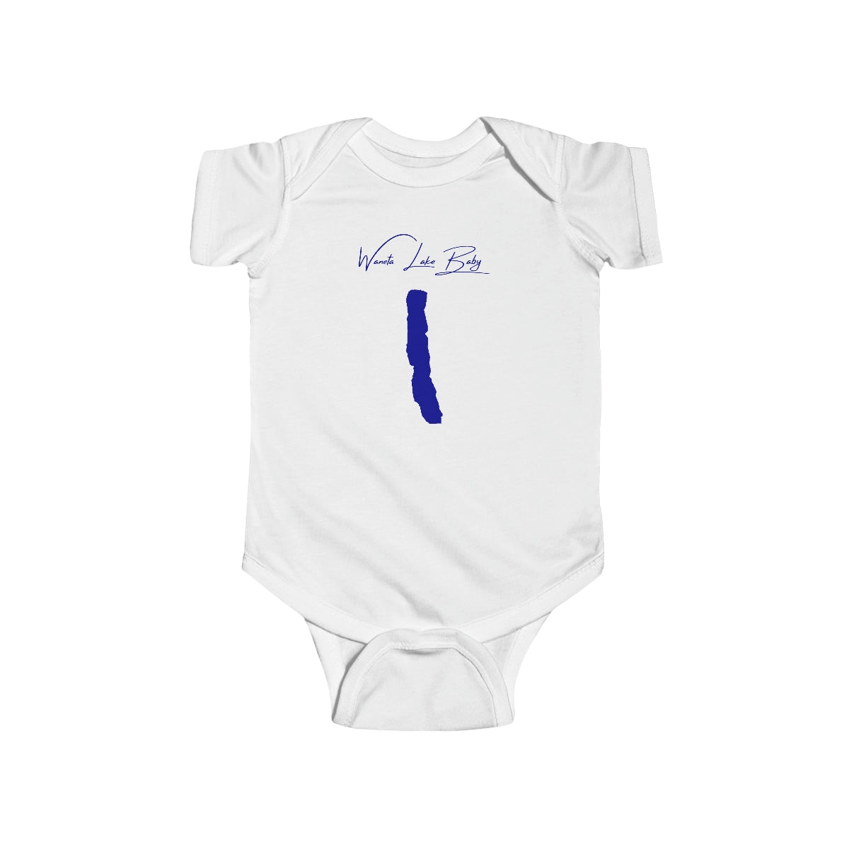 New  York  Waneta  Lake  Onesie  front  position  view  from  front  white.webp