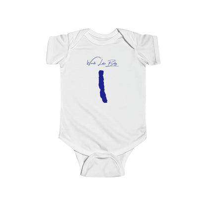 New  York  Waneta  Lake  Onesie  front  position  view  from  front  white.webp