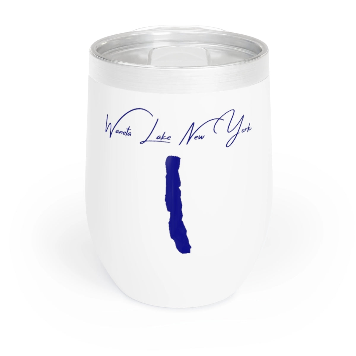 New  York  Waneta  Lake  Wine  Tumbler  front  position  view  from  front  white.webp