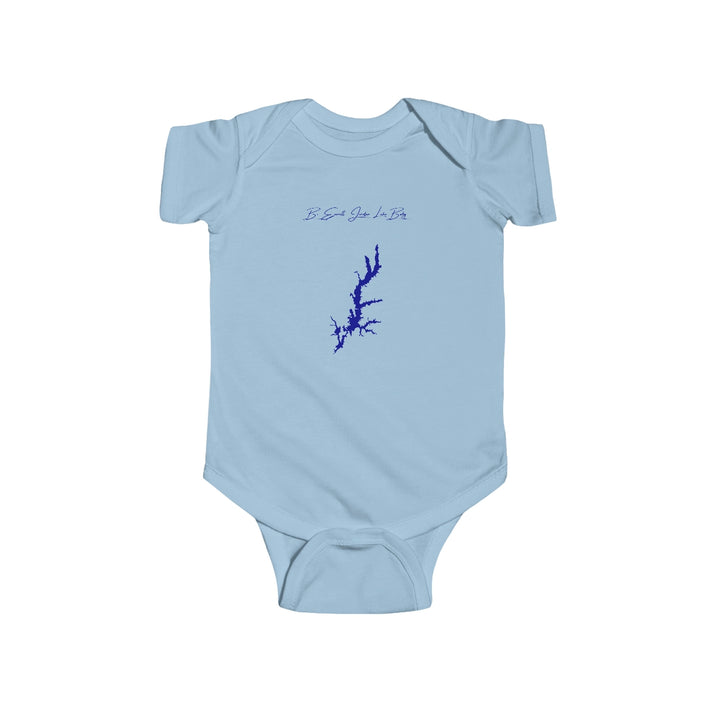 North  Carolina  B.  Everett  Jordan  Lake  Onesie  front  position  view  from  front  light  blue.webp